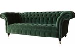 Divano Di Design 3 Posti Imbottitura Divano Chesterfield Soggiorno Tessile Divani