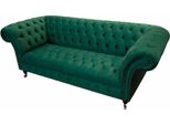Divano A Tre Posti 3 Posti Seduta Divani Moderni Tessuto Verde Chesterfield
