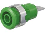 Presa Di Sicurezza StÄUbli, 49.7046-25, 4 Mm , Verde, 1000 V, Cat Iii, 32 A / 600 V, Cat Iv, 32 A