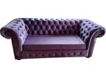 Divano Chesterfield Tre Posti Divani Divano Imbottitura Tessile Divani Viola Velluto
