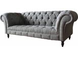 Divano Chesterfield Divano Imbottito 3 Posti Divani Seduta Divani Grigio Nuovo