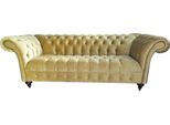 Divano A Tre Posti Design Chesterfield Tessile Divani Moderni Nuovo