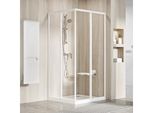 Cabina Doccia Con Ingresso Angolare Ravak Supernova 80 X 80 Cm Colore Telaio Vetro Bianco Decoro Vetro Chiaro 14V401O2Z1S