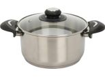 Casseruola In Acciaio Inox Ø 20 Cm Con Coperchio - Per Tutti I Tipi Di Piano Cottura (20 Cm)
