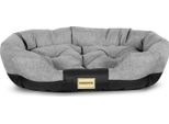 Letto Per Cani Aio Prestige Cestino Per Cani Letto Ovale 100 X 75 Cm Impermeabile Grigio