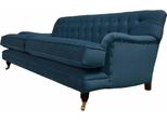 Divano A Tre Posti Tappezzeria Design Divano Blu Seduta Divani Mobili Chesterfield