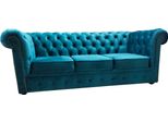 Divano Chesterfield 3 Posti Tessuto Divani Tessuto Blu Divani Moderni Nuovo