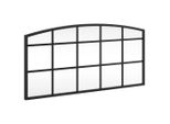 Vidaxl Specchio Da Parete Nero 60X30 Cm Ferro Curvo