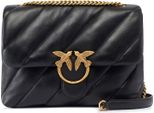 Pinko Pelle Borsa A Tracolla Borsa A Tracolla Love Puff Big Cl Sheep Nappa Black - Antique Gold Nero