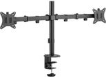 Equip - Kit Di Montaggio (Staffa, Foro Per Tavolo, Supporto Per Tavolo, Staffa) - Inclinabile - Per 2 Console Lcd/Plasma - Plastica, Acciaio Inox - Nero - Dimensioni Schermo: 43,2-81,3 Cm (17"-32"")"