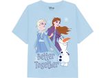 Frozen - Maglietta "Better Together"" Per Bambina TV2582 (116) (Azzurro)"