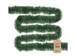 Meisterhome® Ghirlanda Di Natale Artificiale Ghirlanda Di Abete Verde Lunga 5M, Ghirlanda Di Abete Ghirlanda Di Rami Di Abete Decorazione Natalizia - Outdoor & Indoor