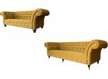 Set Di Divani 3+2 Posti Di Design Divani Imbottiti Chesterfield