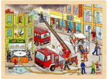 Goki Puzzle Di Legno Dei Vigili Del Fuoco, 96 Pezzi.