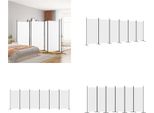 Vidaxl 6 Pezzi Schermo Bianco 520X180 Cm Tessuto - Divisorio - Parete Divisoria - Parete Divisoria