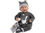 Rappa Llorens 74107 New Born Bambola Realistica Con Suoni E Corpo In Tessuto Morbido 42 Cm