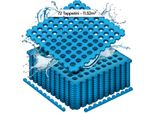Meisterhome Tappetino Di Protezione Per Il Pavimento Della Piscina Tappetino Sottotappeto Per Piscina Tappetino Di Protezione Per La Piscina - 40 X 40 X 1 Cm - Protezione Per Il Pavimento Della Piscina Per Idromassaggio - Blu, Pezzi:72 Pezzi