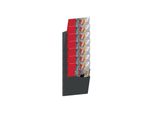 Portadepliant H560Xl240Xpmm Numero Di Scomparti 7 Din A4 Metallo Nero