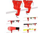 Skinrocks Ski Ultra Vise Racing Morsetto Per Sci Snowboard Alpino Supporto Per Sci Rosso