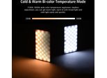 Andoer W140 Rgb Led Video Light Luce Di Riempimento Fotografica Ricaricabile CRI95+ 2500K-9000K Dimmerabile 20 Effetti Di Illuminazione Con Display Lcd Adattatore Cold Shoe Per Vlog Live Streaming Video Conference Riprese Di Prodotti