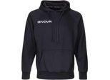 Givova Felpa Con Cappuccio Nero Xl Uomo Nero Xl