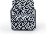 Poltrona Da Salotto Grigio-Nera Poltrona Di Design A 1 Posto Poltrona Lounge