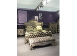 Sedile Panca Imbottitura Sedile Sgabello Panca Tessuto Legno Stile Designer Chesterfield