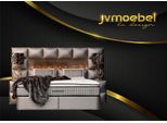 Letto 2X Comodino 3 Pz. Cameretta Design Moderno Lussuosa Struttura Letto