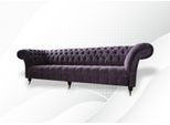 Divano 4 Posti Design Tappezzeria Moderna Tessuto Chesterfield Divani Nuovo