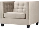 Poltrona Tessuto Loft Grigio Mobili Creativi Nuovo Soggiorno Moderno Chesterfield