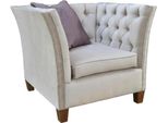 Poltrona Tessuto Grigio Chiaro Mobili Creativi Nuovo Soggiorno Moderno Chesterfield
