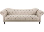 Divano Beige Con Bottoni Divano Chesterfield Imbottitura Seduta Divani Divani Lusso Nuovo