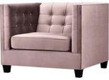 Poltrona Chesterfield Tessuto Mobili Creativi Nuovo Soggiorno Moderno Viola