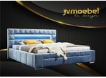 Lusso Letto Boxspring Tessuto Hotel Blu Letti Camera Da Letto Design Doppio