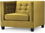 Poltrona Chesterfield Tessuto Beige Mobili Creativi Nuovo Soggiorno Moderno Nuovo