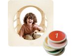Set Montessori - Cubo Montessori E Pietre Di Equilibrio 6 Pezzi