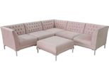 Sgabello Per Divano Angolare Rosa Divani Chesterfield Mobili Xxl Grandi Divani In Tessuto Textill 2Pcs