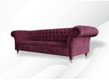 Divano 3 Posti Chesterfield Divani Divani Soggiorno Design Tessuto Bordaux