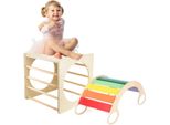 Set Montessori - Cubo E Altalena Montessori 5In1