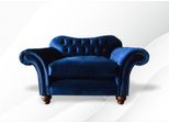 Sedia Ad Ala Poltrona Televisione Design Tappezzeria Divano Divano Chesterfield Tessile Blu