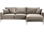 Divano Angolare Beige In Tessuto Soggiorno Design Divani Imbottiti Divano Divano Angolare Nuovo