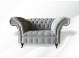 Poltrona Divano Tappezzeria Divano Tessile Chesterfield Divani 1,5 Posti Singoli Grigio