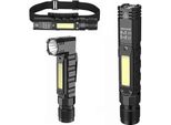Supfire G19 Torcia Led Combinata E Lampada Frontale Led 500Lm, Usb, Li-Ion
