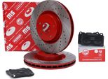 Dischi Freno Anteriori + Pastiglie Freno Subaru Impreza Liftback / Limousine, Wrx Limousine