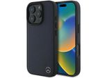 Mercedes Mehmp16X23Rbgvv Iphone 16 Pro Max 6.9 Granatowy/Navy Custodia Rigida Mb Legno Imitazione Pelle Magsafe