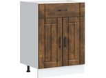 Vidaxl Base Da Cucina Lucca Rovere Fumé Materiale A Base Di Legno