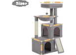 Albero Per Gatti, Spaziosi Appartamenti, Struttura Robusta, AMT0282GY, L