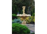 Fontana Rotonda 135 Cm Giardino Pietra Scultura Design Decorazione Paesaggio Carello