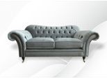 Divano Chesterfield In Tessuto A 2 Posti Divano Imbottito Divani Design Divani In Tessuto Nuovo