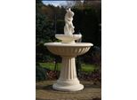Fontana Rotonda 150 Cm Giardino Pietra Scultura Decorazione Paesaggio Nuovo Noemi Boys